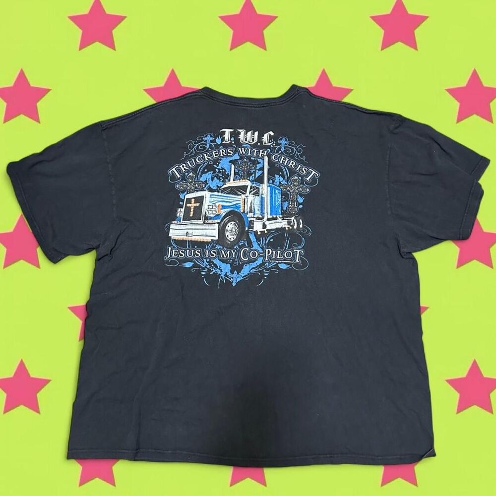 "Truckers with Christ" 2011 Semi Truck Christian Graphic T-shirt